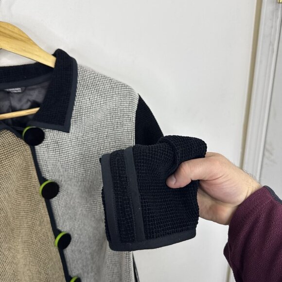 Annikki Karvinen Colorblock Jacket Women’s L – Designer Art to Wear Finland - Picture 4 of 7